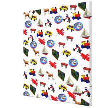 Toys  Wrapped Canvas 24x24" Gallery Wrap Canvas