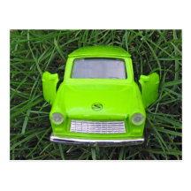 Trabi on Grass Post Cards