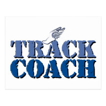 Track Coach Postcard
