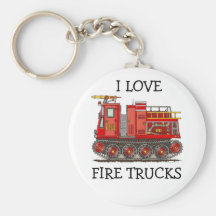 Track Fire Truck Keychain ILFT