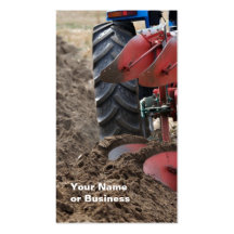Tractor and Plough business card