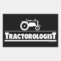 Tractorologist - Tractor Rectangular Stickers