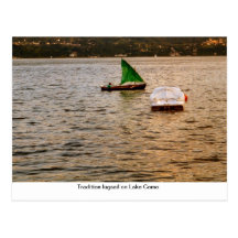 Tradition lugsail on Lake Como Postcards
