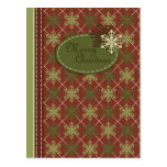 Traditional Christmas Postcard