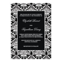 Traditional Damask Invitation