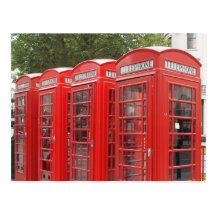 Traditional Red Telephone Box London Post Card