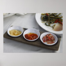 Traditional Spicey Condiments Poster