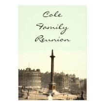 Trafalgar Square I, London, England Custom Invitations