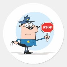 Traffic Police Officer Sticker