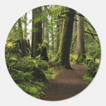 Trail Amongst Giants Round Sticker