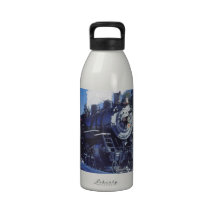 Train 3 Water Bottles with Initals Disc