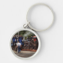 Train - Steam - The conductors job Keychains