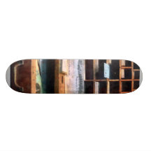Train Ticket Office Custom Skate Board