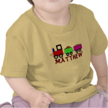 Train with name shirts