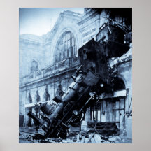 Train Wreck at Montparnasse,  22 October 1895 Print