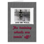 Training Wheels Funny Retro Graduation Cards