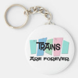 Trains Are Forever Key Chain