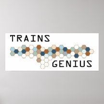 Trains Genius Poster