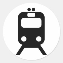 Trains lover products! round sticker