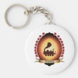 Trains Mandorla Key Chains