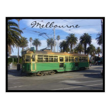 tram melbourne post card