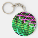 Trance Abstract Dj Keychain