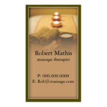 Tranquil Massage Therapist Business Card