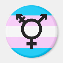 Trans Pride magnet - with symbol