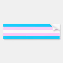 Transgender Flag Sticker Bumper Sticker