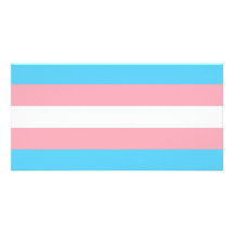 Transgender Pride Flag Customized Photo Card