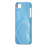 Translucent Blue Heart & Bubbles Water Gradation iPhone 5 Cases