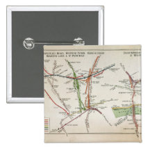 Transport map of London, c.1915 Pin