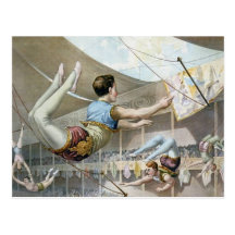 Trapeze Artists  Post Card