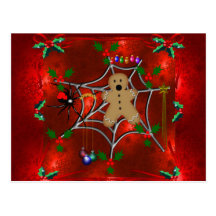 Trapped Gingerbread Postcard