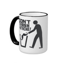 Trash Stache mug - choose style & colour