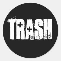 Trash Sticker