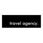 travel agency. business card template