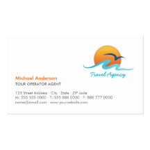Travel Agency Tourism Tour Operator business card