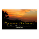 travel business card with beach