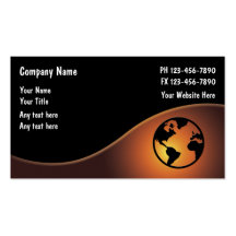 Travel Business Cards