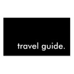 travel guide. business card template