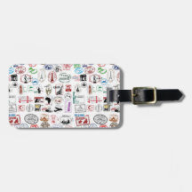 Travel Stamps Pattern