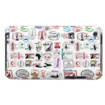 Travel Stamps Pattern Phone Case iPod Touch Case-Mate Case