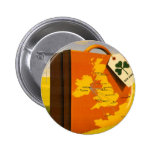 Travel to Ireland poster Round Button