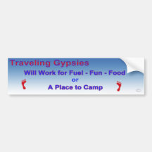 Travelling Gypsies Bumper Sticker
