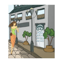 Travelling into another dimension of time Canvas Gallery Wrap Canvas