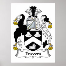 Travers Family Crest Posters