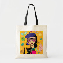 Tre Chic Girl With Cat Bag