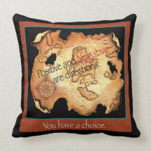 Treasure Map Pillo Throw Pillow
