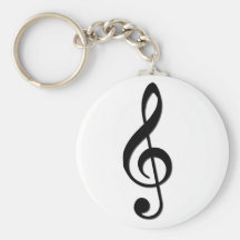 Treble Clef Keychain